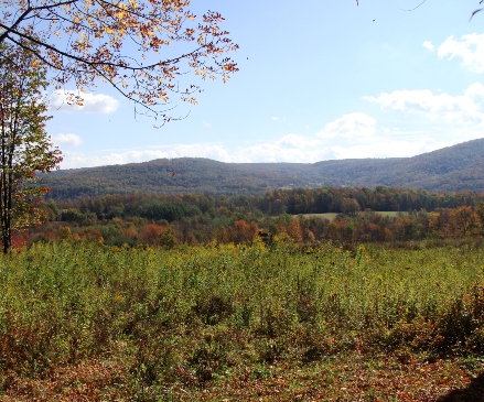 Rock mountain landscape in the fall.